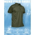 thumbnail image 6 of Men's Polo Shirt Quick Dry Performance Short Sleeve Tactical Shirts Pique Jersey Golf Shirt, 6 of 14