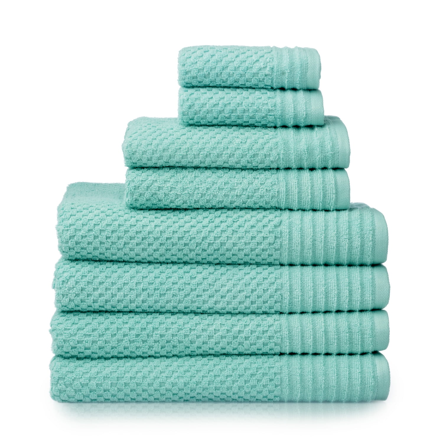 Martha Stewart Everyday Texture Towel 8 Piece Set - White