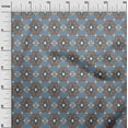 thumbnail image 2 of oneOone Silk Tabby Fabric Diamond & Swirl Ikat Printed Craft Fabric BTY 42 Inch Wide, 2 of 4