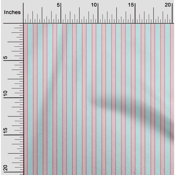oneOone Viscose Chiffon Fabric Shadow Stripe Print Fabric By Yard 42 Inch Wide