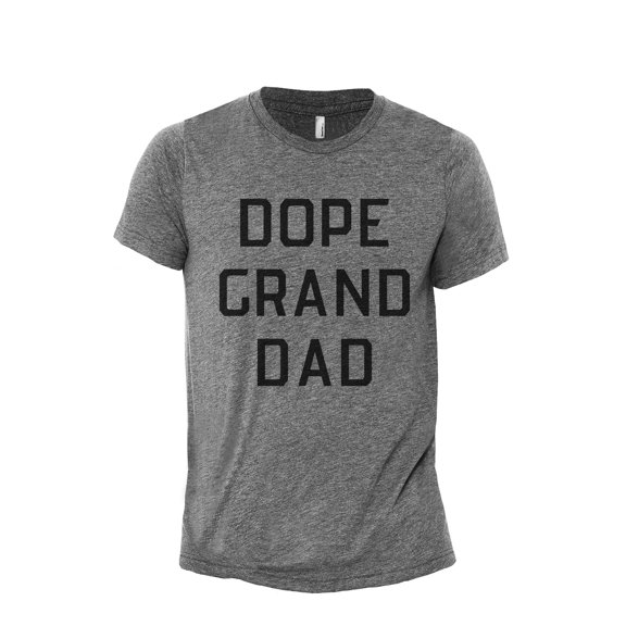 Dope Granddad Men's Modern Fit Fun Casual T-Shirt Printed Graphic Tee Heather Grey X-Large