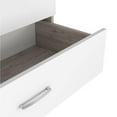 thumbnail image 4 of Dresser 3 Drawers Metal Hardware Superior Top Light Gray White Engineered Wood, 4 of 9