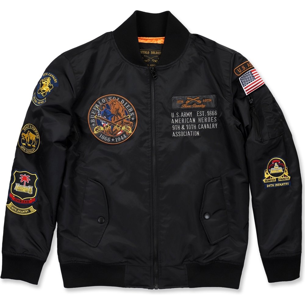 Cultural Exchange - Big Boy Buffalo Soldiers S2 Bomber Flight Mens