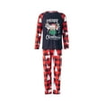 thumbnail image 2 of DuAnyozu Christmas Family Matching Pajamas Set Adult Kids Baby Deer Printed Tops+Plaid Pants Sleepwear Nightwear Set, 2 of 10