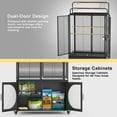 thumbnail image 4 of GDLF 72-Inch Bird Cage With Play Top and Rolling Storage Cabinet Extra Large With Cover for Parrot, Parakeet, Cockatiel, Budgie , Parrotlet, Green Cheek Conure, 4 of 8