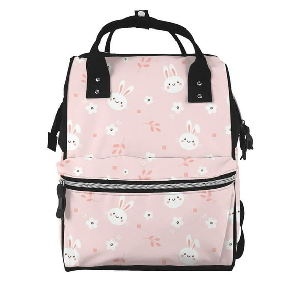 Defioc Cute Bunny for Baby Diaper Bag Backpack - Baby Bag for Boys & Girls - Diaper Backpack - Large Travel Diaper Bags- Baby Registry Search & Shower Gifts