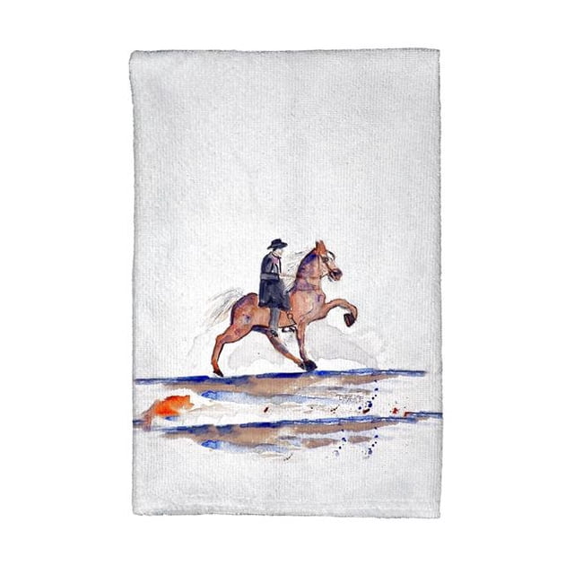 Betsy Drake KT261 Brown Walking Horse Kitchen Towel