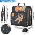 thumbnail image 2 of FORMRS Zipper Binder with Shoulder Strap 2-inch Ring 500 Sheet Capacity File Bag, Retro Watercolor Planet, 2 of 5