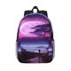 thumbnail image 1 of Easygdp Purple Moon Tree Night Sky Mochila Ligera de 15 Pulgadas para Estudiantes, Mochila Cómoda para la Escuela y Viajes, Correas Ajustables, 1 of 6