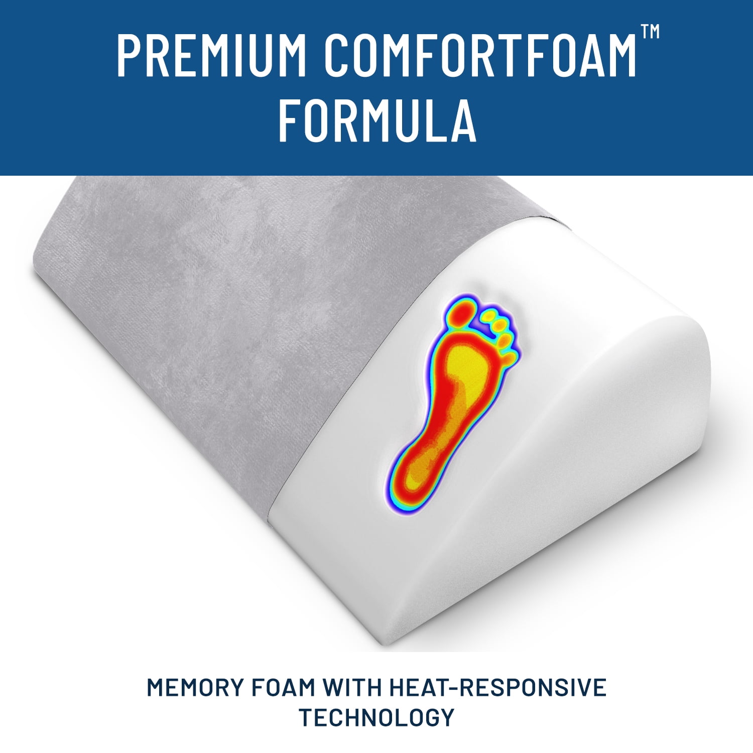 Everlasting Comfort Memory Foam Footrest Pillow Ergonomic Pain