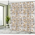 thumbnail image 4 of Ambesonne Modern Shower Curtain, Abstract Blue Drops Print, 69"Wx84"L, Apricot, 4 of 4
