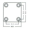 thumbnail image 4 of Placa de cuello de guitarra Baja perfke Conector en apariencia de Barco Tornillos de Montaje, 4 of 9