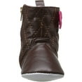 thumbnail image 2 of Luvable Friends Baby Girl Crib Shoes, Brown Quilted, 6-12 Months, 2 of 8
