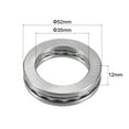 thumbnail image 3 of Uxcell 35x52x12mm S51107 Thrust Ball Bearing Stainless Steel with Washers, 3 of 5