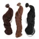 thumbnail image 1 of Lot de 3 perruques de poupée, longueur 30 cm, largeur 1 m, noir, brun clair, longs cheveux bouclés romains, 1 of 4
