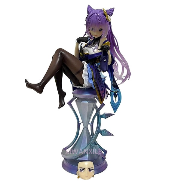 Figura de Anime Genshin Impact Hu Tao, vestido de novia Gan Yu, figura de acción Keqing/Paimon/Klee, modelo de colección, juguetes de muñeca, 26cm Gong Bohan LED