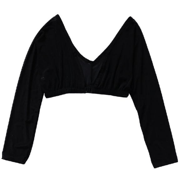 Women Thinner Slimmer Lightweight Armwear Wrap Crop Tops Base Shirt Blouse