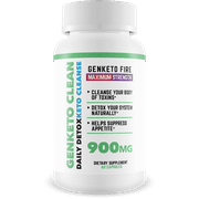 GenKeto Clean - Weight Loss & Daily Detox Keto Cleanse - Help Cleanse Your Body of Toxins - Detox Your System Naturally - Helps Suppress Appetite - Gen Keto Fire Cleanse GenKeto Pills - 30 Servings