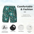 thumbnail image 6 of Picia Lephants in the Jungle pattern Mens Swim Trunks with Compression Liner Stretch Beach Shorts Quick Dry with Zipper Pockets No-Chafing Board Shorts-XX-Large, 6 of 9