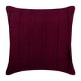 thumbnail image 6 of The HomeCentric Custom Pillow Case, Pillow Covers Pack of 2, 24x24 inch (60x60 cm) Purple, Suede Throw Pillow Covers, Handmade Pillow Covers, Solid Color Pillow Cases, Style - Deep Burgundy Love Tune, 6 of 11