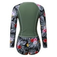thumbnail image 5 of CHENge Women's Tropical Print Two-Piece Rash Guard, Long Sleeve Top and Shorts Set, UPF 50+ Swimwear for Surfing and Snorkeling, 5 of 8
