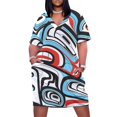 thumbnail image 2 of Vestido holgado con bolsillos Great Bear Guardian, vestidos de playa, elegantes y chic, vestidos de mujer, vestidos elegantes para mujer, 2 of 7