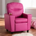 thumbnail image 5 of Bowery Hill Modern Faux Leather Kids Recliner Chair in Magenta Pink, 5 of 10