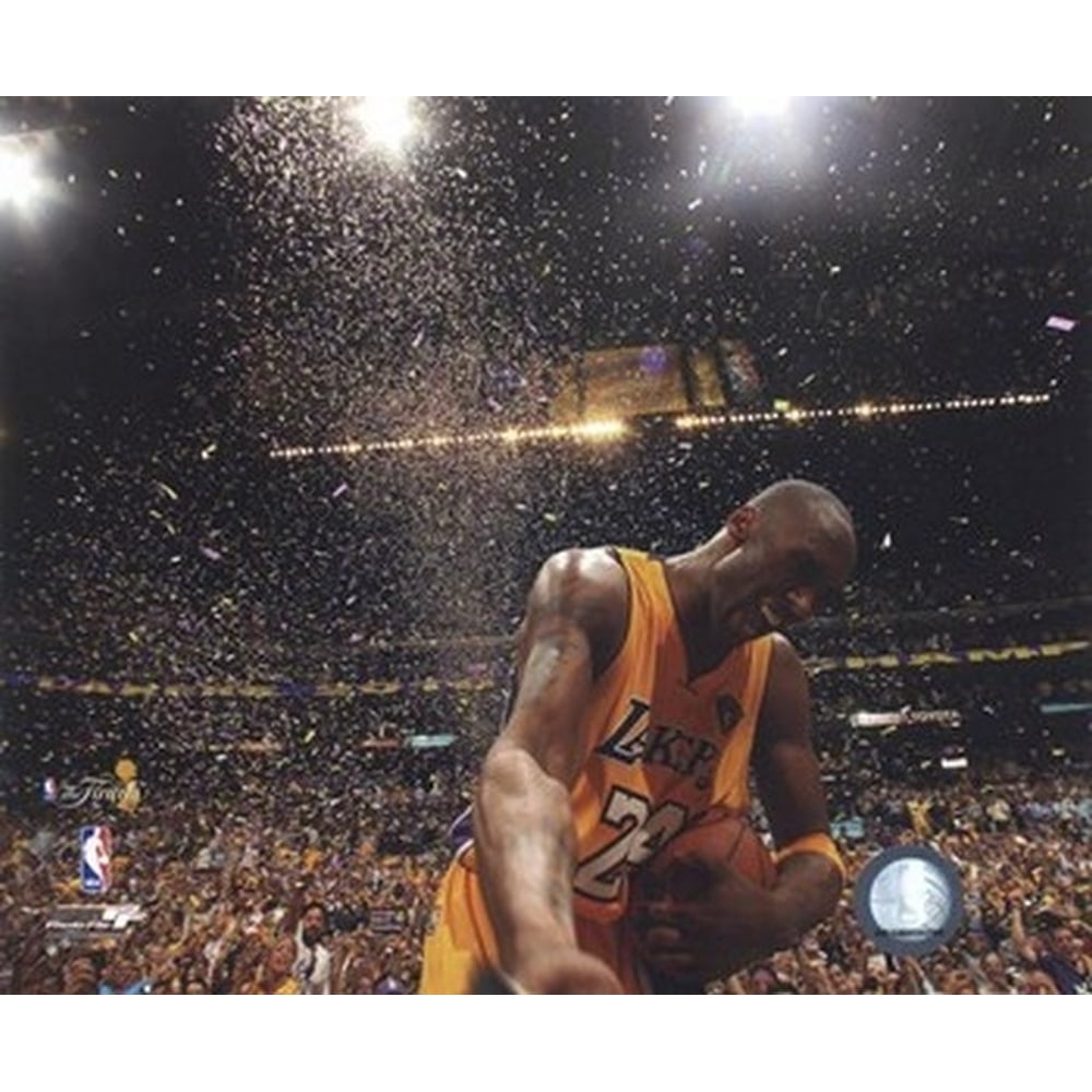 Kobe Bryant Celebrates 2010 NBA Finals Championship (#21) Sports Photo