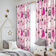 thumbnail image 5 of Blackout Kids Curtains,Halloween Pink Ghosts and Witchy Elements Childrens Insulated Curtains Set Of 2,Bedroom Essentials,Toddler Room Decor 52"x84", 5 of 5
