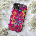 thumbnail image 5 of Mexican Folk Art Cross Phone Case, Colorful Religious Collage iPhone Cover, Artistic Protective Case for iPhone 16 15 14 13 12 11 Plus Pro Max Mini, 5 of 6