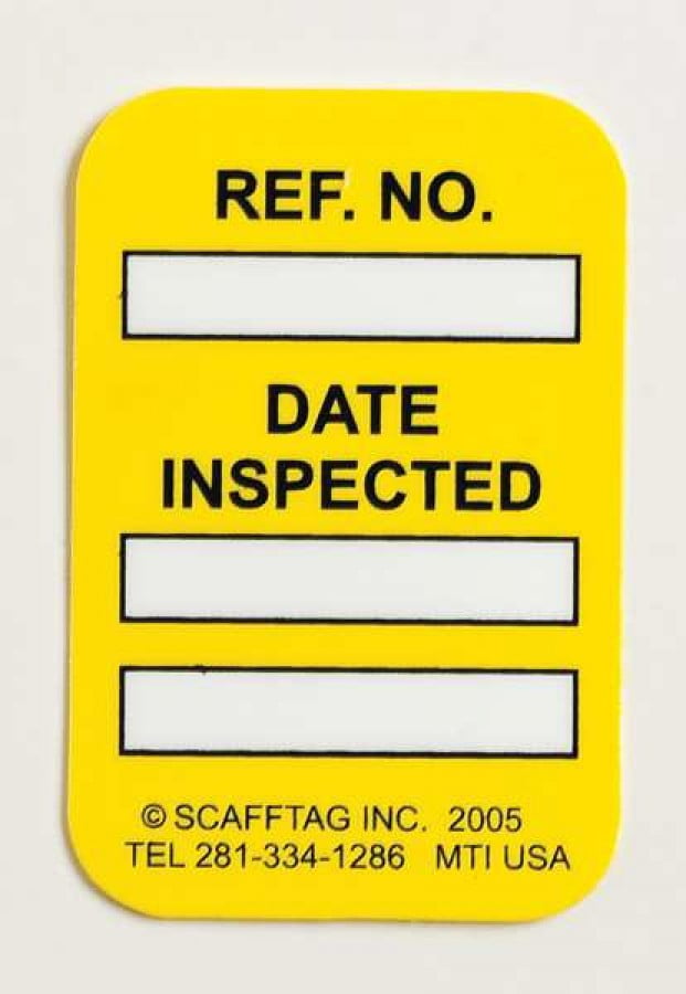 Microtag r Inspected Insr,Wht/Grn,PK100 
