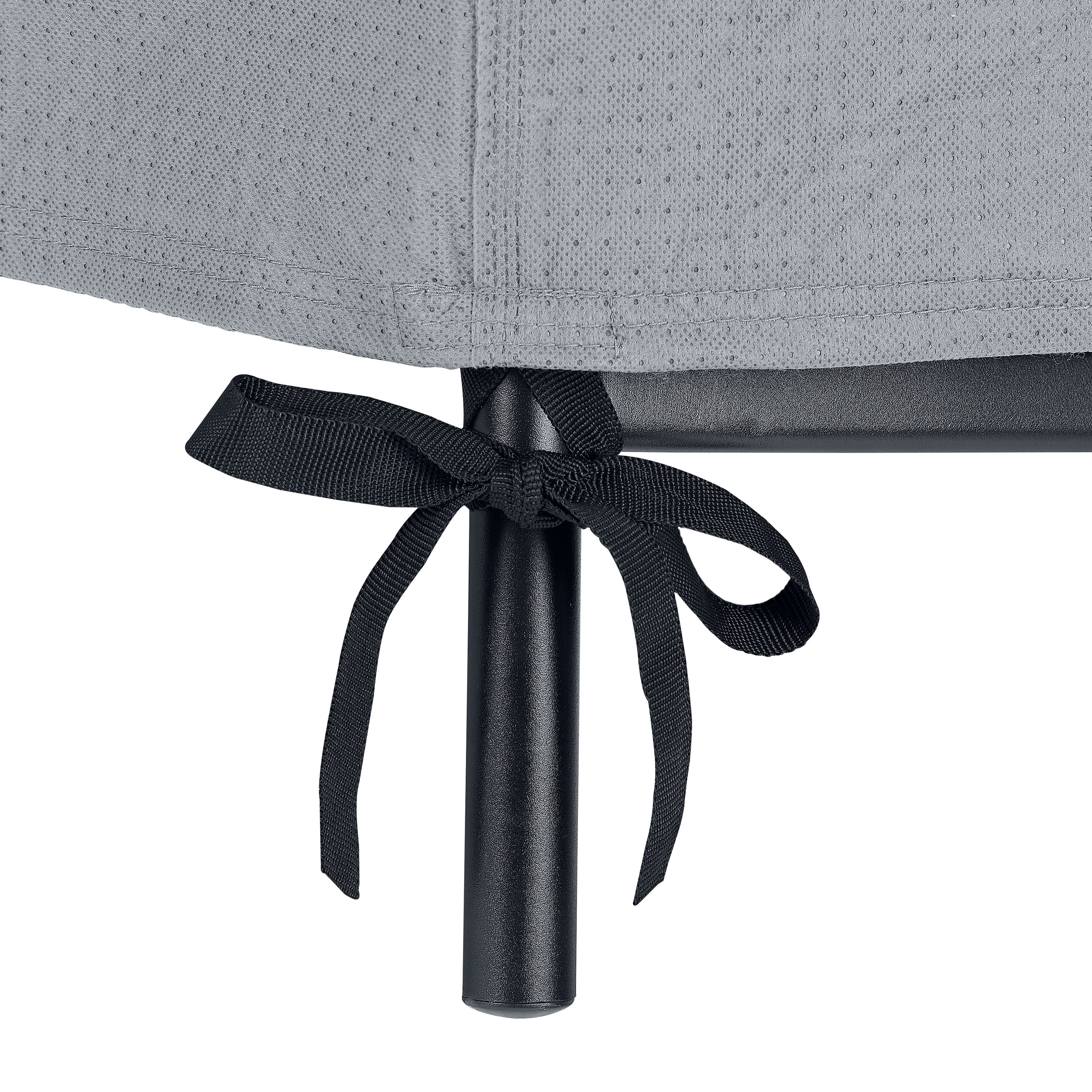 Mainstays Sandell 80 Inch Patio Chaise Lounge Cover in Gray, Medium