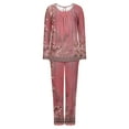 thumbnail image 6 of Xunlbb Womens Pajamas Sets Ladies' Gradient Printed Casual Top Pants Pajama Set S-3XL, 6 of 6