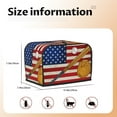 thumbnail image 5 of Yiaed American Flag And Baseball Print Two Slice Bread Machine Cover, Universal Size Kitchen Appliance Cover for Bread Machine,Bread Machine Cover, 5 of 7