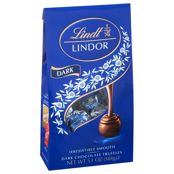 Lindt Lindor Dark Chocolate Candy Truffles 5 1 Oz Bag