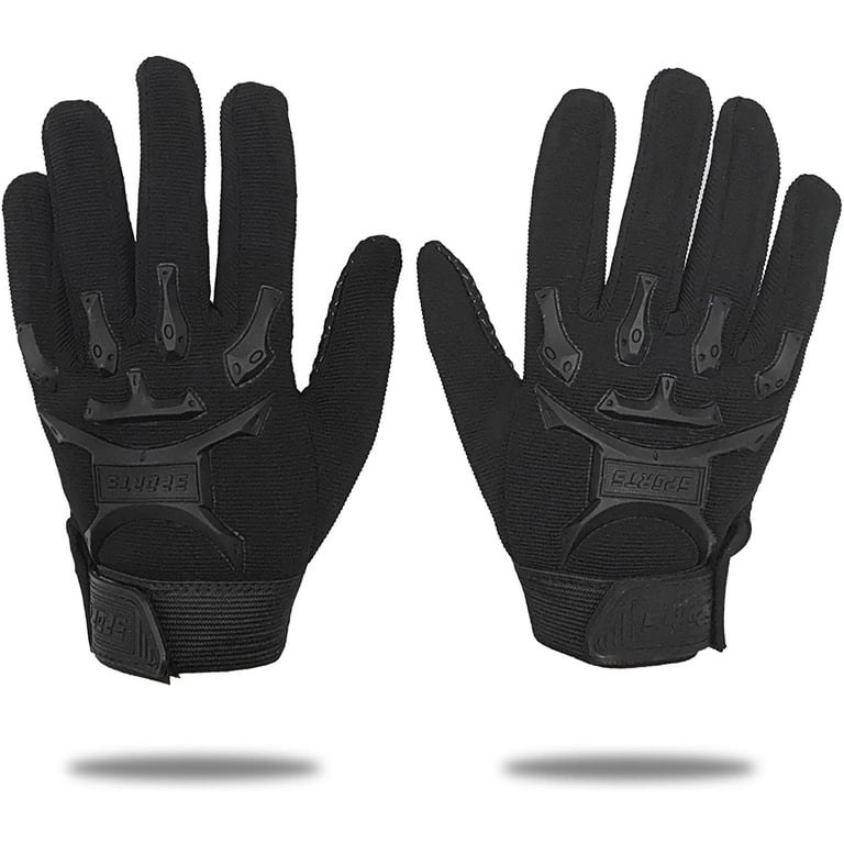 OSLEO Kids Cycling Tactical Gloves – Boys Sport Climbing Fishing Gloves  Anti Slip Full Finger Gloves