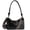 Black, variant on BadPiggies Crossbody Purses for Women Vintage PU Leather Handbag Shoulder Bag with Bohemia Wide Strap - Brown