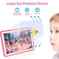 thumbnail image 3 of Kids Tablet, 10.1 Inches Tablet for Kids with Case Included, 64G Storage, Dual Camera, WiFi, Education Apps Pre-Installed, Parent Control, YouTube (Pink), 3 of 7