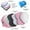 Pink, variant on Kids Protective Gear Set 6-Piece - Adjustable PE Shell & Shock-Absorbing Foam for Skateboarding, Cycling, Basketball (S Size 2-10Y, Gift Box with Neck Gaiter)