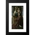 thumbnail image 2 of Girolamo da Santacroce 14x24 Black Modern Framed Museum Art Print Titled - Virgin and Child Enthroned (1516), 2 of 5