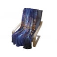 thumbnail image 4 of City Soft Flannel Fleece Blanket, Hong Kong Island from Kowloon Vibrant View Water Reflection Modern China, Cozy Plush for Indoor and Outdoor Use, 50" x 60", Royal Blue Orange White, by Ambesonne, 4 of 6