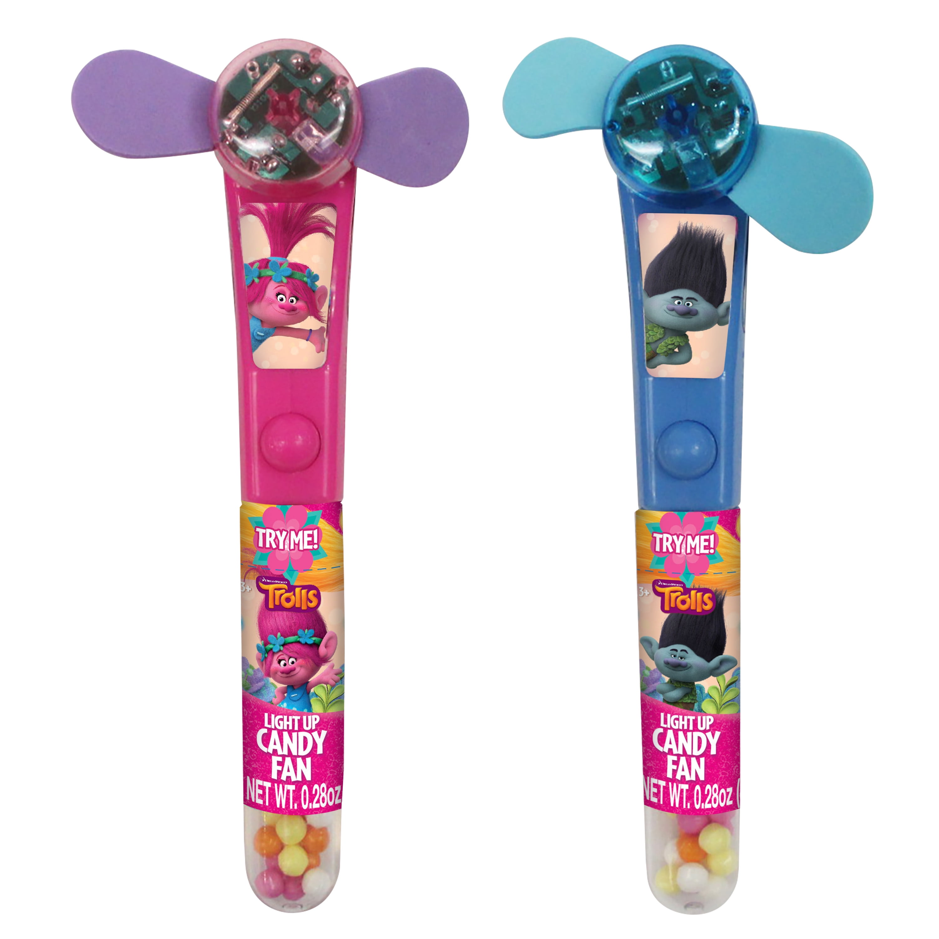 Disney Licensed Trolls Light Up Candy Fan