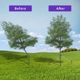 thumbnail image 3 of Heavy Duty Steel Tree Support Kit, Tree Stake Kit for Newly Planted Trees Against Bad Weather, Include 6 PCS Tree Straps for Staking, 6 PCS Tree Stakes and 2 PCS Rope of 31.2 FT for Anchoring (2), 3 of 7