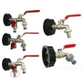thumbnail image 4 of Xinyolin Brass 2 Valves Tap Faucet Adapter Home Garden Hose Connector for IBC Water Tank, 4 of 7