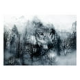 thumbnail image 3 of Tiptophomedecor Animal Wallpaper Wall Mural - Mountain Predator Black And White, 3 of 4