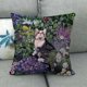 thumbnail image 4 of Hogar y cocina, Decoración del hogar, Decoración navideña, Lindos gatos Lindos animales de compañía Fundas de almohada de lino Fundas de almohada, Funda de almohada de fibra de poliéster, 4 of 6