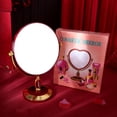 thumbnail image 3 of CSCHome 10.8x8.1x4.9in Heart-Shaped Makeup Mirror, Double-Sided Mirror for Daily Skincare in Bedroom, 3 of 5