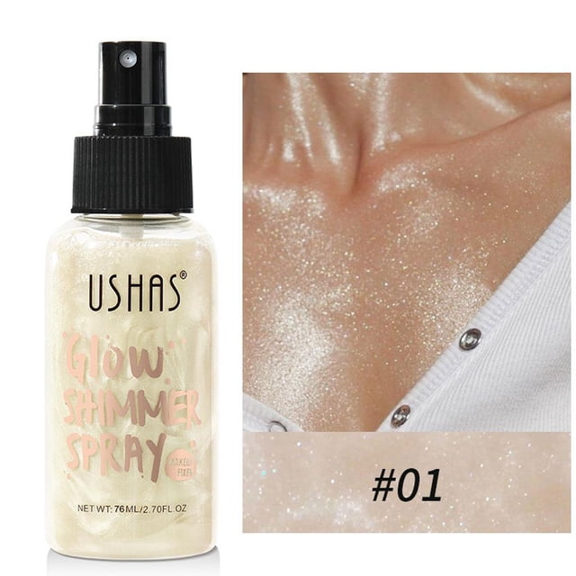 CAIROYAR Iluminador dorado con brillo en aceite resistente al agua, suave y brillante para rostro y cuerpo.