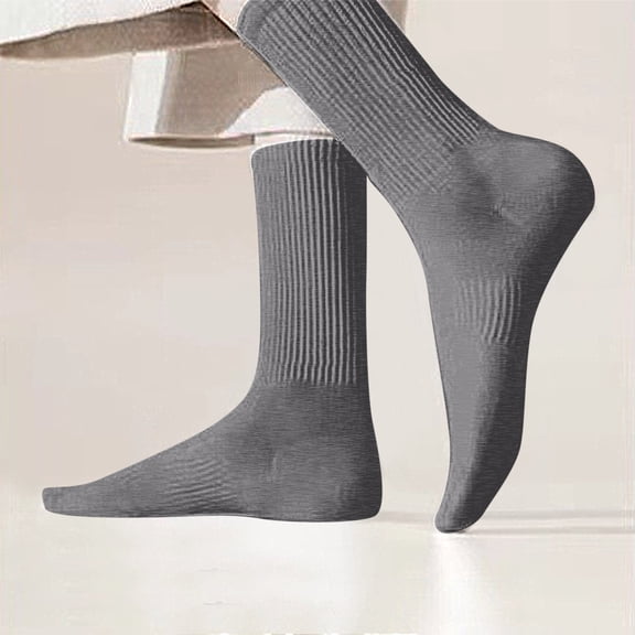 Ankle Socks for Men Women Cotton Casual Solid Color Breathable Moisture-Wicking Everyday Athletic Workout Crew Sock