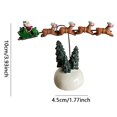 thumbnail image 4 of Adornos Escritorio Jardín Estatuilla Pueblo Navidad Lindos Favores Fiesta, 4 of 9